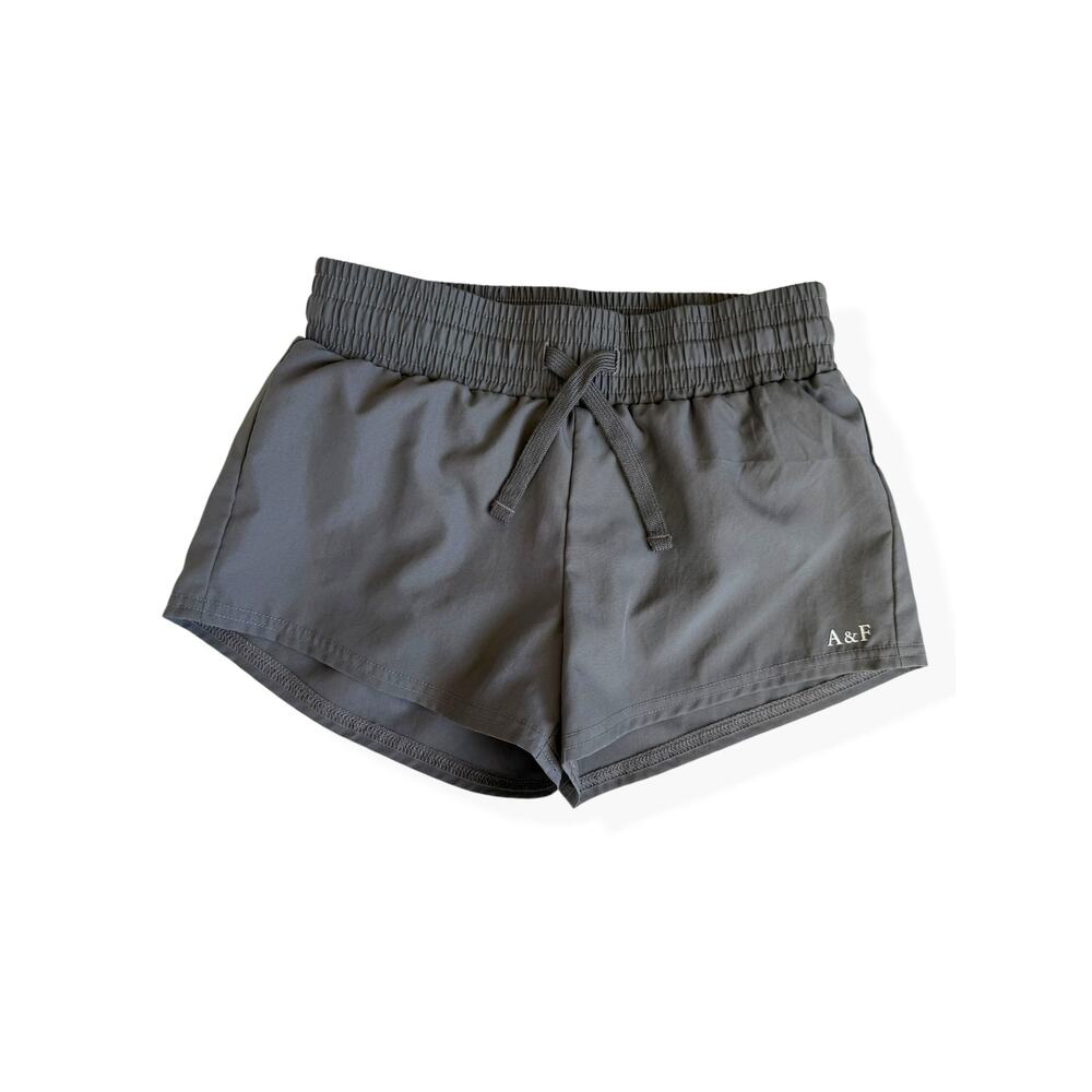 Abercrombie Kids Girls Athletic Running Shorts Grey 7/8